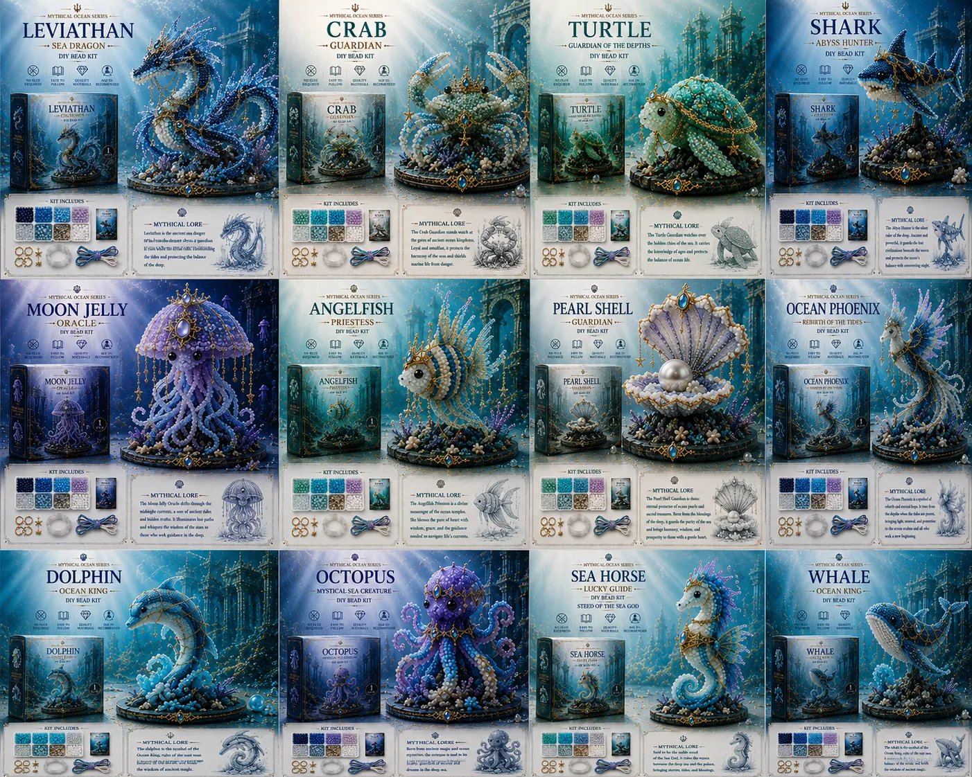 🌊 Mythical Ocean DIY Bead Kit