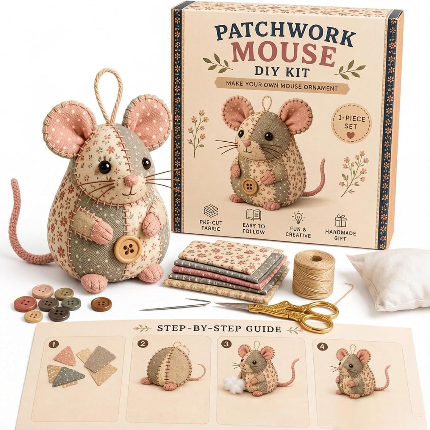 🔥2026 Hot Sale - 🐭🧵 Patchwork Mouse DIY Kit