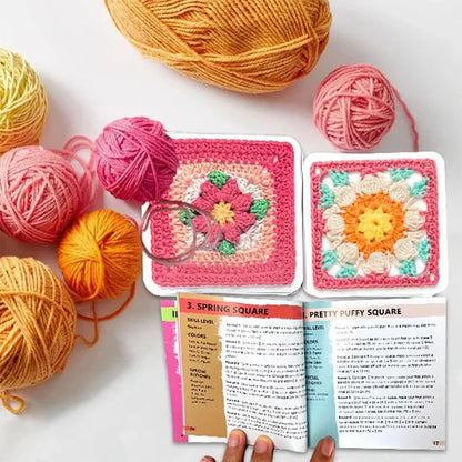 🧶 The Granny Square Card Deck • 50 Creative Crochet Patterns ✨